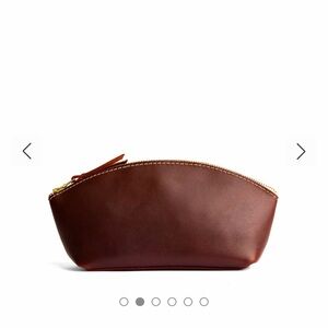Portland Leather Total Eclipse Pouch Makeup Bag